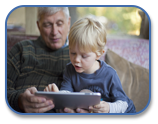child using ipad, image from http:/learningworksforkids.com/2013/04/top-5-augmentative-and-alternative-communication-aac-apps/