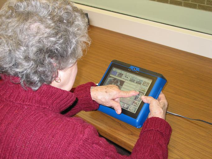 adult using AAC