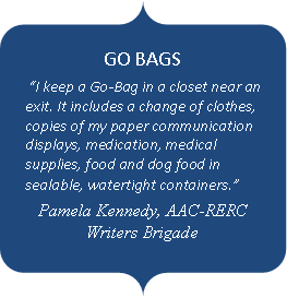 quote from pamela kennedy on go bags